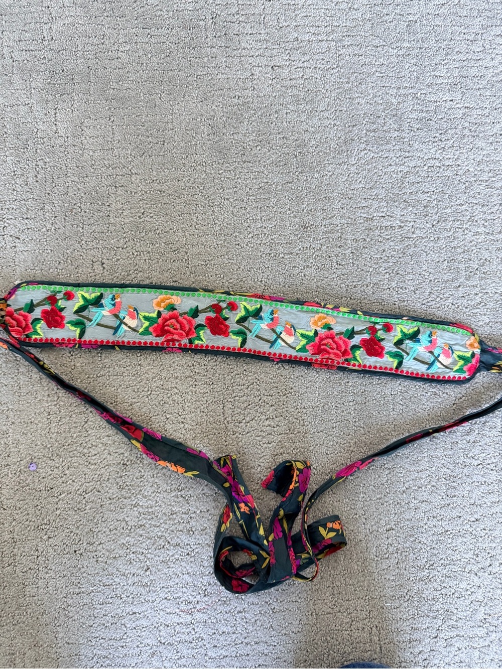 Johnny Was Floral Embroidered Belt